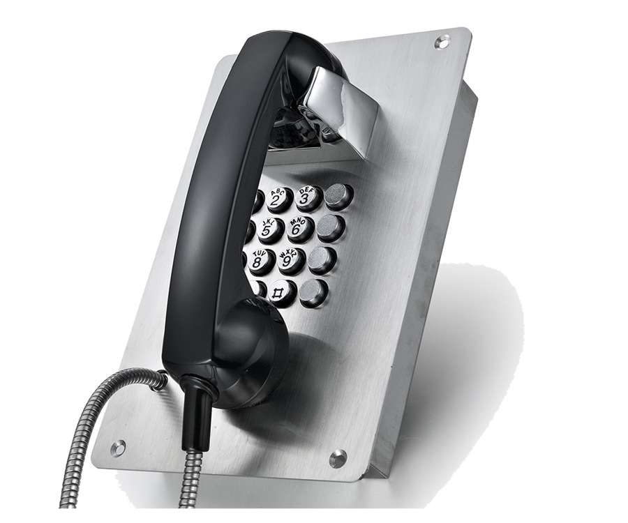 stainless steel public telephone