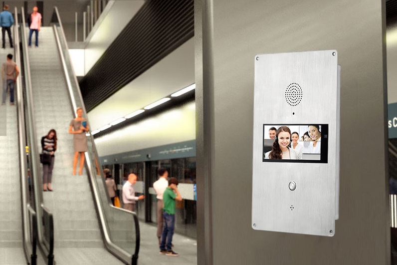 voip intercom use in the airport