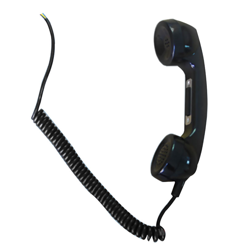 T4 telephone handset with push button