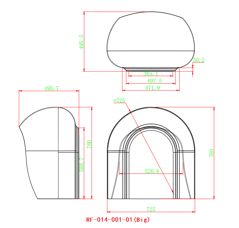 outdoor telephone hood big size