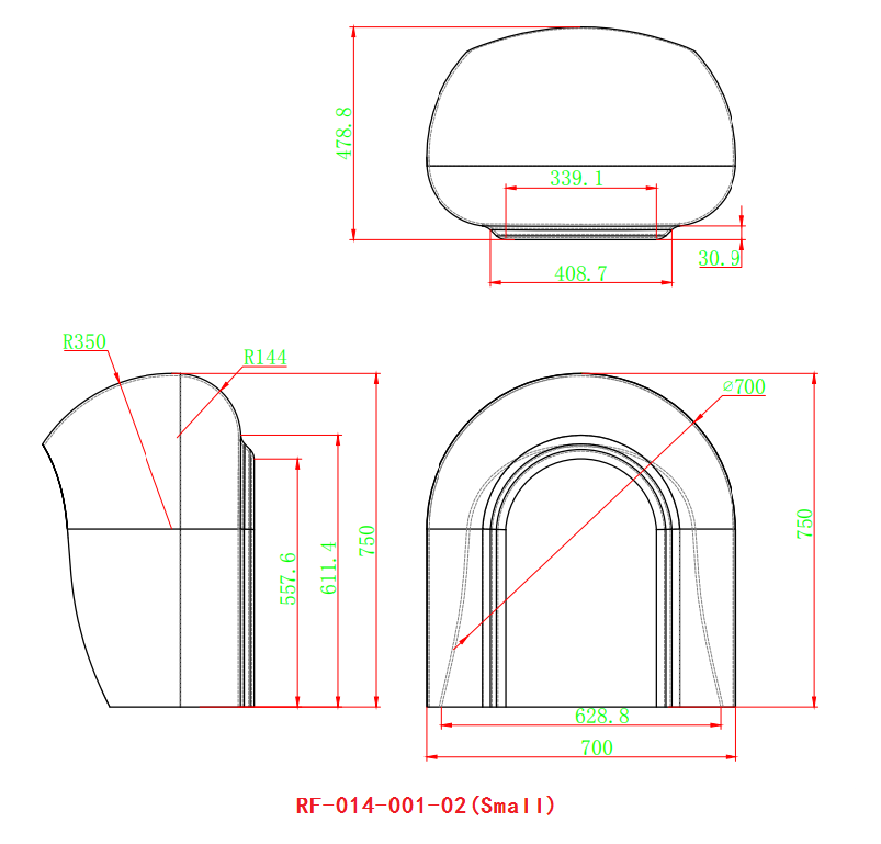 outdoor telephone hood small size