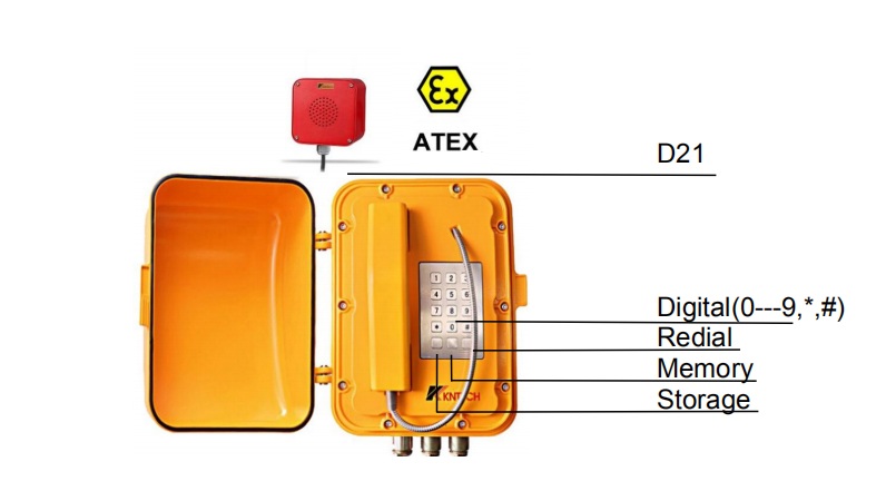 explosion proof telephone use manal