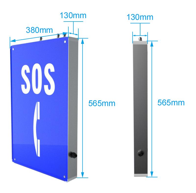 sos phone reflector light and sign