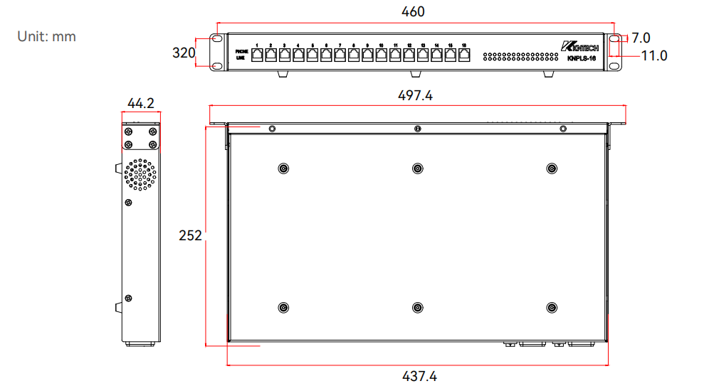 A/B Line Switch Box size