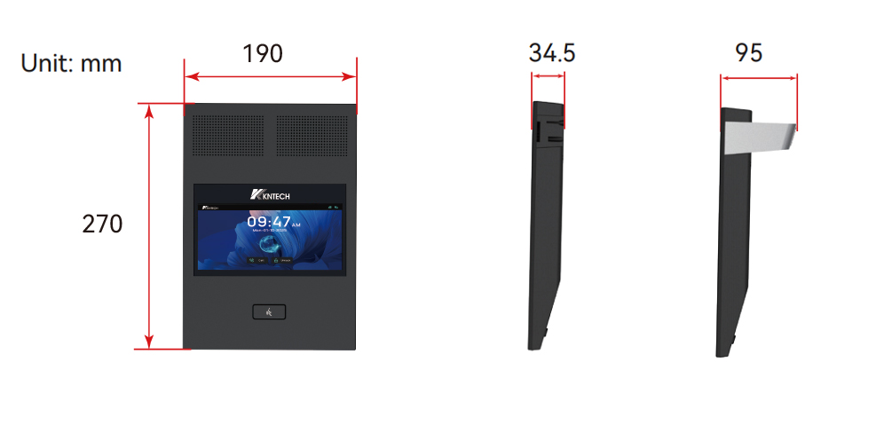 indoor intercom size