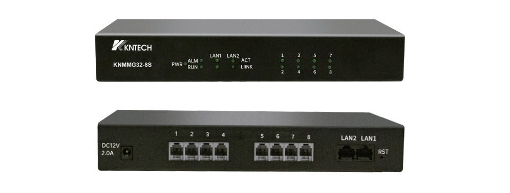 8 FXS ports Media Gateway view