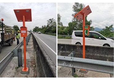 KNTECH GSM emergency telephone system installed along the longest expressway in Malaysia-North South Road